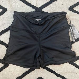 Somer ray size medium ruched black shorts